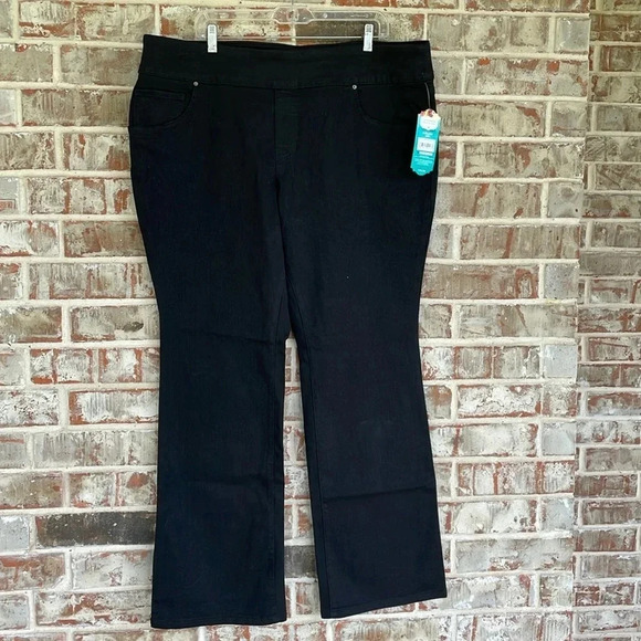 The Pioneer Women Black Embroidered Bootcut Denim Jeans - Picture 1 of 11